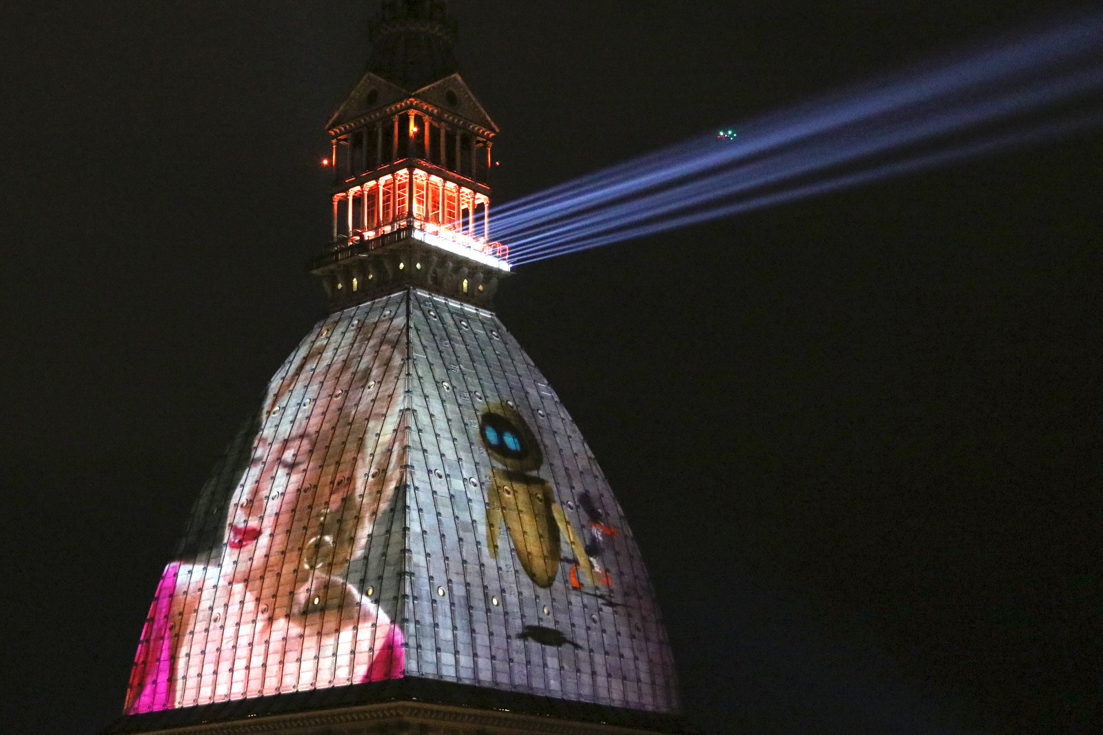 videomapping museo cinema torino mole antonelliana