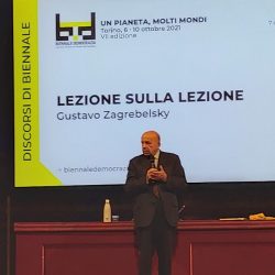 Gustavo Zagrebelsky Lezione sulla Lezione Biennale Democrazia 2021