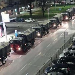 bergamo bare su camion militari